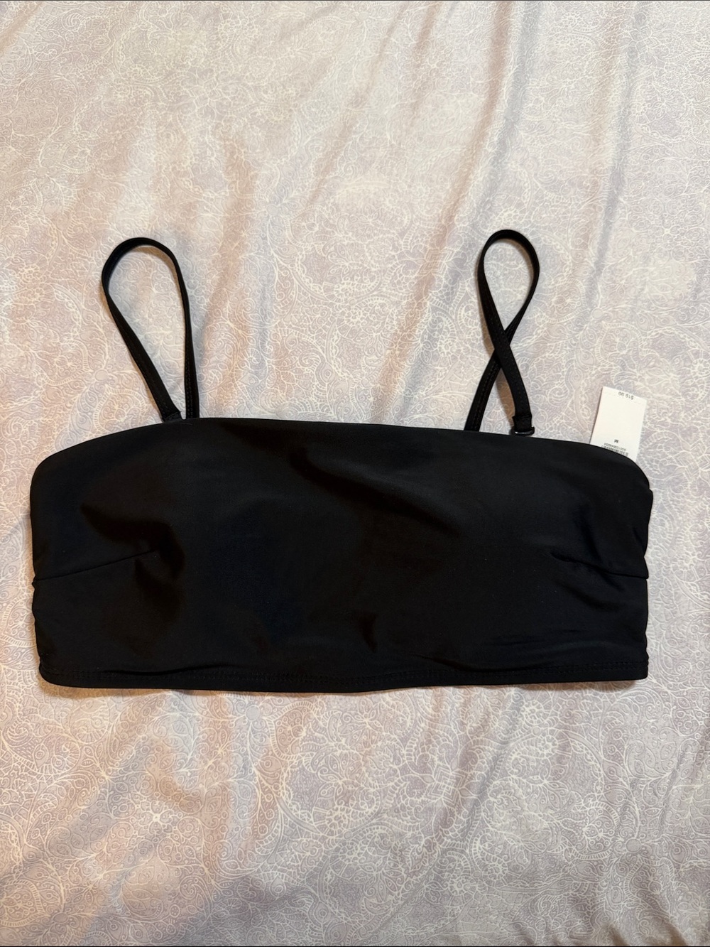 Old Navy Black Strappy Bandeau Bikini Top
